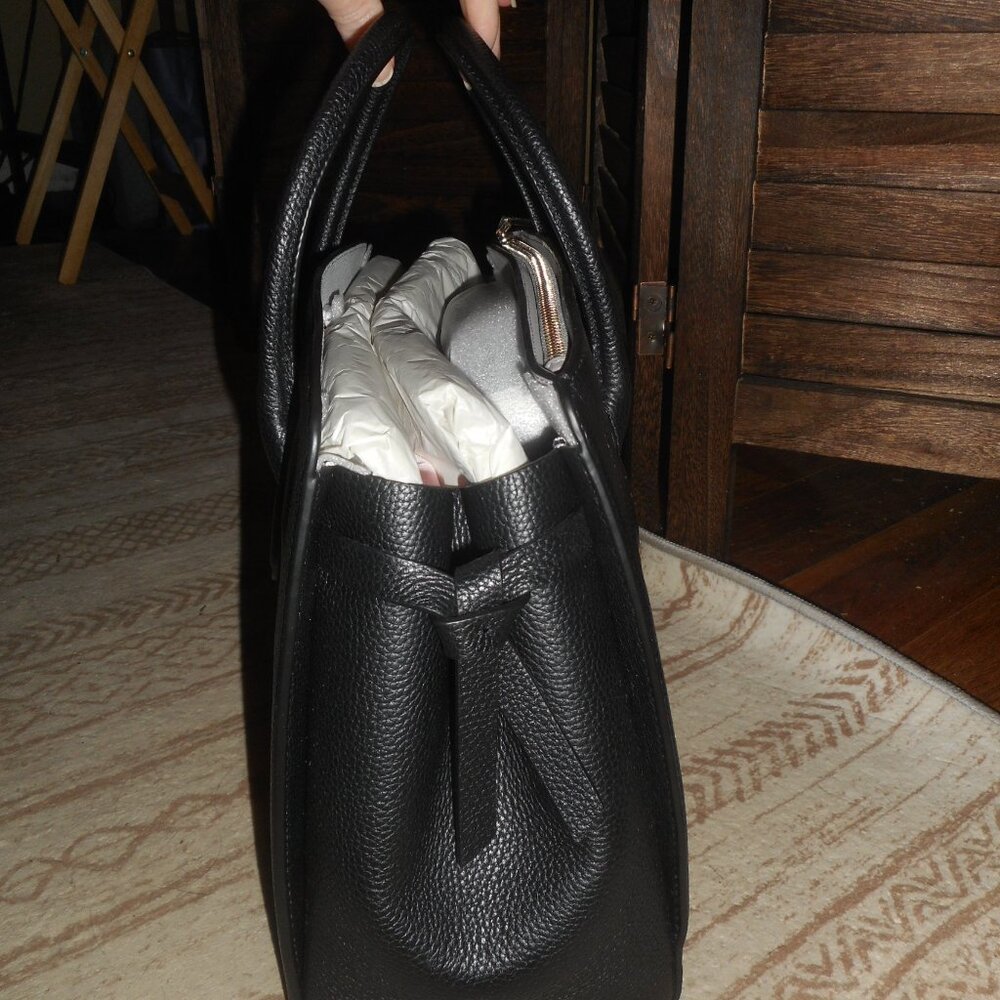 NWT Kate Spade  black leather classic handbag - Picture 10 of 10